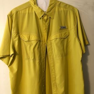 Fluorescent yellow Columbia shirt